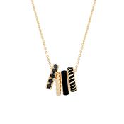 Halo Eclipse Pendant Gold &amp; Black