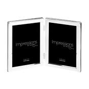 Impressions Silverplated Double Photo Frame - 5"x7" image