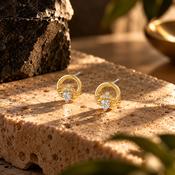 Seala Collection Claddagh 8mm Stud Earring Gold image