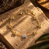 Seala Collection 7Pc Trinity Bracelet Gold image