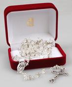 Rosary Beads Crystal with Crystal Rings