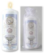 Baptism Candle Boy 6"