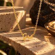 Seala Collection 'Gra' Pendant &amp; Chain Gold image