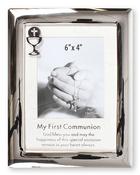 Silver Chalice Photo Frame 1st Communion 4" x 6"