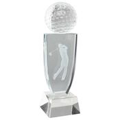 Golf Ball Crystal Award 18cm image