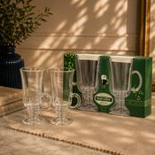 Pair of Irish Coffee &amp; Latte Glasses with Irish Coffee Recipe image
