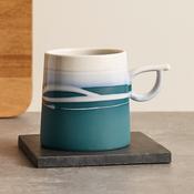 Paul Maloney Pottery Teal Mug by Tipperary Crystal image