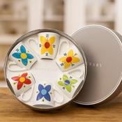 Tipperary Star Flowers Set 6 Bone China Mugs image
