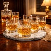 Killarney Crystal Trinity Whiskey Glass Set of 6 image