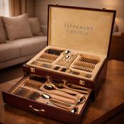 Tipperary Crystal Elegance 72 Piece Cutlery Canteen - Engravable image