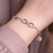 Newgrange Living Silver Infinity Bracelet image