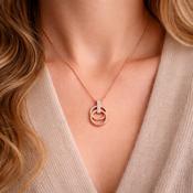 Absolute Jewellery Rose Gold Rings Pendant Crystal