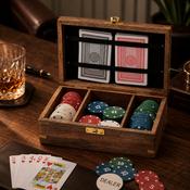 Joe Davis Luxury Wooden Poker Set image