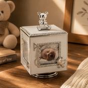 Engravable Bambino Baby Photo Frame Musical Box image