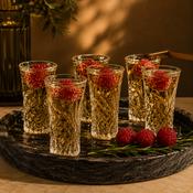 Killarney Crystal Trinity Collection Fluted Shot Glass Set of 6 image
