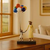 David McGlynn Sculpture - Mum &amp; Girl 'Loving' - Engravable