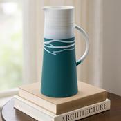 Paul Maloney Pottery Teal Jug 35cm image