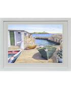Coliemore Harbour, Dalkey by Sean Curran Art Framed Print 20" x 16" image