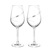 Portmeirion Auris Crystal Swarovski Set of 2 Red Wine Glasses image