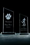 Galway Crystal Large Diagonal Trophy - Engravable image