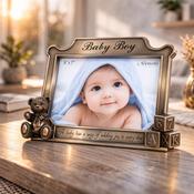 Genesis Bronze Baby Boy Photo Frame image