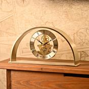 Gold Arch Skeleton Movement Mantel Clock image