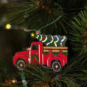 Newbridge Silverware Car with Tree Christmas Decoration image