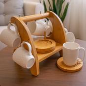 Newgrange Living White Ceramic 6 piece Espresso Set image