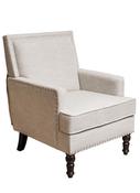 The Grange Interiors Linen Armchair Grey image