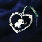 Newbridge Silverware Babys 1st Christmas Heart Tree Decoration image