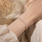 Newgrange Living Rose Gold Tennis Diamond Bracelet image