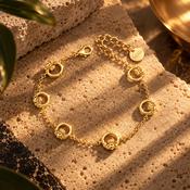 Seala Collection 7Pc Claddagh Bracelet Gold image