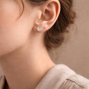 Absolute Jewellery Gold Classic Round Solitaire Stud Earrings image