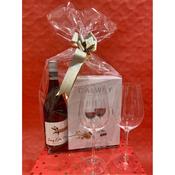 Red Wine Gift Bag &amp; Ribbon (ex-vat €24.50)