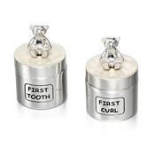 D For Diamond Teddy Bear Tooth &amp; Curl Pots