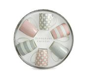 Tipperary Crystal Set 6 Bone China Mugs - Spots &amp; Stripes Party Pack image