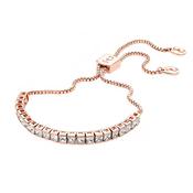 Tipperary Crystal Square Tennis Bracelet Rose Gold image