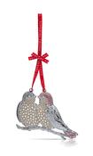 Tipperary Crystal Pearl Turtle Doves Christmas Decoration image