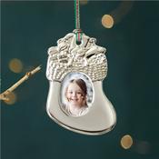 Newbridge Silver Xmas Sock with Photo Frame image