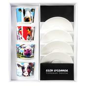 Tipperary Crystal Eoin O Connor Set Of 4 Cappuccino Cups image