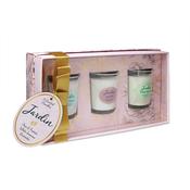 Tipperary Crystal Jardin Collection Set 3 Candles image