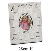 My First Year Frame Silver Plated 28cm image