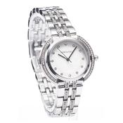 Newgrange Living Silver Diamond Bezel Numeral Watch image