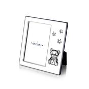 Newbridge Silver Baby Frame with Bear and Stars image
