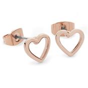 Tipperary Crystal Rose Gold Heart Earrings image