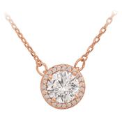 Tipperary Crystal Rose Simple Cz Pendant image