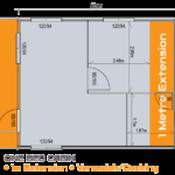 One Bedroom Log Cabin - Multi-Choice - 4. One Bed Log Cabin with Larger Bedroom AND Verandah/Decking