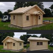 Arklow Log Cabin Size 5.43M X 4.4M Two floors &amp; One Bedroom image