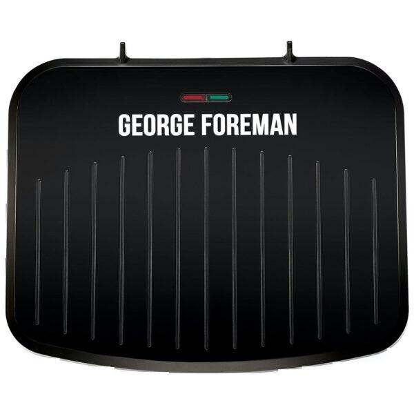 George Foreman Medium Grill | Non-stick plates, Removes up to 42% fat, Space Saving, Faster Heat Up, Clip-in Drip Tray, Floating hinge, Adjustable rear foot