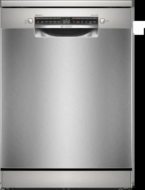 Bosch Series 4 Freestanding Dishwasher Stainless Steel 14 Place Settings ExtraDry Silence Plus Rackmatic Home Connect